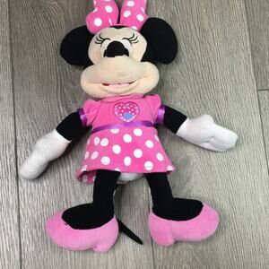 Disney Fun Minnie Mouse Classic terry cloth Pink Plush 14"